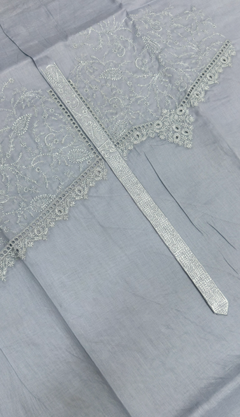 Elegant Cutwork Embroidered Imported Lawn Kurta / Pathani Set – Unstitched